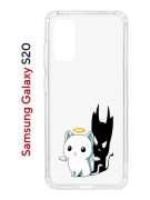 Чехол-накладка Samsung Galaxy S20 (582682) Kruche PRINT Angel Demon