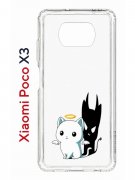 Чехол-накладка Xiaomi Poco X3/Poco X3 Pro Kruche Print Angel Demon