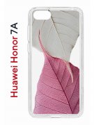 Чехол-накладка Huawei Honor 7A (582681) Kruche PRINT Pink and white