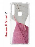 Чехол-накладка Huawei P Smart Z/Y9 Prime 2019/Honor 9X Kruche Print Pink and white