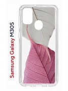 Чехол-накладка Samsung Galaxy M30S Kruche Print Pink and white