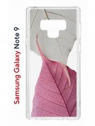 Чехол-накладка Samsung Galaxy Note 9 Kruche Print Pink and white