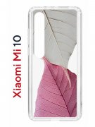 Чехол-накладка Xiaomi Mi 10/Mi 10 Pro Kruche Print Pink and white