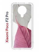 Чехол-накладка Xiaomi Poco F2 Pro/Redmi K30 Pro/Redmi K30 Ultra Kruche Print Pink and white