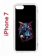 Чехол-накладка iPhone 7/8/SE (2020)/SE (2022) Kruche Print Retro Owl