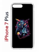 Чехол-накладка Apple iPhone 7 Plus (580664) Kruche PRINT Retro Owl