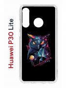 Чехол-накладка Huawei P30 Lite (585137) Kruche PRINT Retro Owl