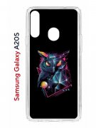 Чехол-накладка Samsung Galaxy A20S (588937) Kruche PRINT Retro Owl