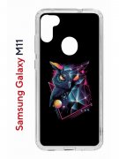 Чехол-накладка Samsung Galaxy M11 (588927) Kruche PRINT Retro Owl