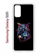 Чехол-накладка Samsung Galaxy S20 Kruche Print Retro Owl