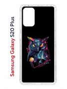 Чехол-накладка Samsung Galaxy S20 Plus Kruche Print Retro Owl