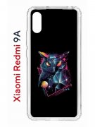 Чехол-накладка Xiaomi Redmi 9A Kruche Print Retro Owl