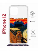 Чехол-накладка iPhone 12/12 Pro Kruche Magrope Print Cookie Scream