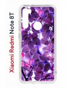 Чехол-накладка Xiaomi Redmi Note 8T Kruche Print Purple leaves