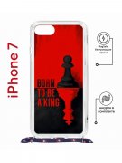 Чехол-накладка Apple iPhone 7 (598922) Kruche PRINT Born to be a King