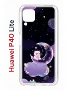 Чехол-накладка Huawei P40 Lite  (588940) Kruche PRINT Сон медвежонка