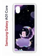 Чехол-накладка Samsung Galaxy A01 Core Kruche Print Сон медвежонка