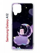 Чехол-накладка Samsung Galaxy A12/M12 Kruche Print Сон медвежонка