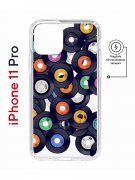 Чехол-накладка iPhone 11 Pro Kruche Magnet Print Виниловые пластинки