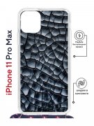 Чехол-накладка Apple iPhone 11 Pro Max (598921) Kruche PRINT Cracks