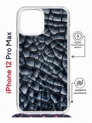 Чехол-накладка Apple iPhone 12 Pro Max (598924) Kruche PRINT Cracks