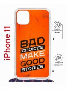 Чехол-накладка iPhone 11 Kruche Magrope Print Good stories