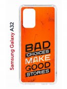 Чехол-накладка Samsung Galaxy A32 (598888) Kruche PRINT Good stories