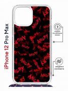 Чехол-накладка iPhone 12 Pro Max Kruche Magrope Print Angry