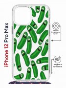 Чехол-накладка Apple iPhone 12 Pro Max (598924) Kruche PRINT Огурчик Рик