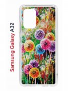Чехол-накладка Samsung Galaxy A32 Kruche Print Одуванчики