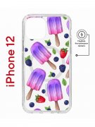 Чехол-накладка Apple iPhone 12  (598886) Kruche PRINT Ice Cream