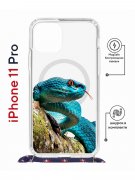 Чехол-накладка iPhone 11 Pro Kruche Magrope Print Змея