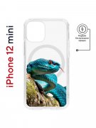 Чехол-накладка Apple iPhone 12 mini (598887) Kruche PRINT Змея