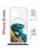 Чехол-накладка iPhone 12 mini Kruche Magrope Print Змея