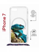 Чехол-накладка iPhone 7/8/SE (2020) Kruche Magrope Print Змея