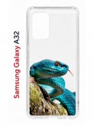 Чехол-накладка Samsung Galaxy A32 Kruche Print Змея