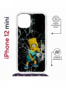 Чехол-накладка Apple iPhone 12 mini (598926) Kruche PRINT Барт Симпсон