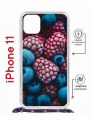 Чехол-накладка iPhone 11 Kruche Magrope Print Fresh berries