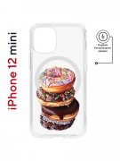Чехол-накладка Apple iPhone 12 mini (598887) Kruche PRINT Donuts