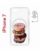Чехол-накладка Apple iPhone 7 (598896) Kruche PRINT Donuts