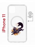 Чехол-накладка iPhone 11 Kruche Magnet Print Fox