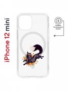 Чехол-накладка iPhone 12 mini Kruche Magnet Print Fox