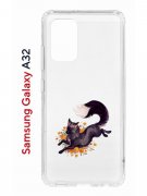 Чехол-накладка Samsung Galaxy A32 (598888) Kruche PRINT Fox
