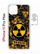 Чехол-накладка iPhone 11 Pro Max Kruche Magnet Print Danger