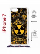 Чехол-накладка iPhone 7/8/SE (2020) Kruche Magrope Print Danger