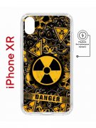 Чехол-накладка iPhone XR Kruche Magnet Print Danger