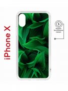 Чехол-накладка Apple iPhone X (598892) Kruche PRINT Grass