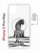 Чехол-накладка Apple iPhone 11 Pro Max (598895) Kruche PRINT Tiger