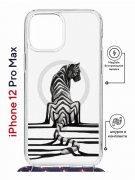 Чехол-накладка iPhone 12 Pro Max Kruche Magrope Print Tiger