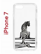 Чехол-накладка iPhone 7/8/SE (2020) Kruche Print Tiger